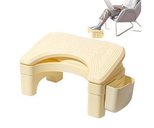 Adjustable Height Toilet Stool for Adults Bathroom Step Stool with Storage Health Benefits for Easier Bowel Movement Comfortable and Design