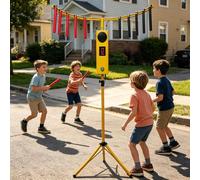Adjustable Height Tripod Catch Stick Trainer Arcade Game with 5 Speed Modes, 6 Difficulty Levels, Digital Score Counter, LED Sounds, Remote Control
