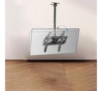 Adjustable Height TV Bracket,Ceiling TV Mount Stand - Tv Wall Mount,180° Left and Right Rotation 430~880MM Height Adjustable Stand,Fits Most 26-55 Inch TVs,-5/+15° Pitch Angle,Blac