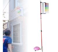 Adjustable Height Vertical Jump Tester, Heavy-Duty Leap Measurement Tool for Basketball and Volleyball Training in School Gyms