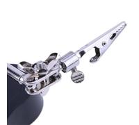 Adjustable Helping Hands Soldering Station with 3.5X/12X HD Optical Lens, LED Illuminated Magnifier Stand & 360° Stainless Steel Hose for PCB Repair,