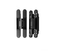 Adjustable Hidden Cross Hinge, 180 Degree Concealed Hinge for Wooden Invisible & Folding Doors, Secret Rooms