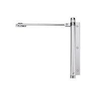 Adjustable Hidden Door Closer Spring - Simple Installation Speed Control Silver Finish for Smooth Operation in Homes & Offices