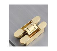 Adjustable Hidden Door Hinge, 180 Degree Silent Pivot Hinge with Soft Close for Wood/Folding Doors, Concealed Design