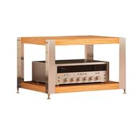 Adjustable HiFi Rack Modern Yellow Turntable Stand & Cact Shelf Ideal for Music Lovers & Home o Systems Slish Sto Solut for Vinyl Records.