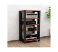 Adjustable HIFI Stand - 5-Tier AV Rack for CD & Record Player Storage Modern Home Studio & Living Room Cabinet Sturdy Entertainment Tower Compatible with Audio Equipment