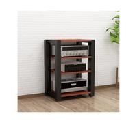 Adjustable HIFI Stand - Modern AV Rack for CD & Record Players 4-Tier Storage Tower Sturdy Cabinet for Home Studio & Living Room Stylish & Functional Audio Furniture