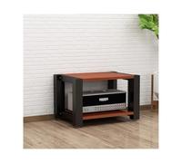 Adjustable HIFI Stand - Modern AV Rack with 2-Tier Shelves for CD Record Player & Media Storage - Stylish Home Studio & Living Room Furniture