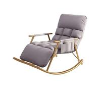 Adjustable High Back Upholstered Fabric Glider Rocking Chair with Footrest - Comfortable Recliner for Adults Perfect for Living Room & Bedroom