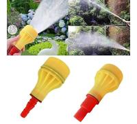 Adjustable High-Pressure Garden Watering Nozzle for Agricultural Irrigation and Hose Cleaning, Plastic Sprinkler with Dual Spray Modes, 15 x 6.3 cm (G1/2 & G3/4 Thread)