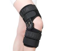 Adjustable Hinged Knee Brace for Joint Stability and Daily Comfort Detachable Stent Breathable Leg Compression Sleeve Open Design Patella Wrap to Soothe Tension During Walking(L)