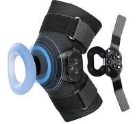 Adjustable Hinged Knee Brace with Leg Stabilizers - Post-Op Orthosis for ACL/PCL, Meniscus Tear, Arthritis & Osteoarthritis, Medical-Grade Knee Immobilizer for Adult Rehab(Size:L)