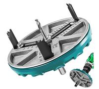 Adjustable Hole Saw 45-130 mm Cutting Dia Multifunction Hole Cutter with Scale NO-Slip NO Burrs Adjustable Punching Saw Round Opener Tools for Drilling Holes in Plastic Wood Pipes