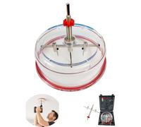 Adjustable Hole Saw Cutter Kit 40-200mm with PC Dust Cover, Twin Cutting Blades & 2 Replaceable Pilot Drill Bits, Multi Size Drywall Circle Cutter for Recessed Lights, Ceiling Speakers & Vent Holes