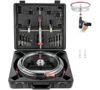 Adjustable Hole Saw Cutter Kit with Shield, 40-200mm/40-300mm, Hole Cutter Drill Bit for Slate Veneer - DIY Tools
