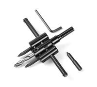 Adjustable Hole Saw, Heavy Duty Adjustable Hole Saw Circle Cutter Drill Bit Tool Saw Round Cutting for Drywall Wood (1 3/16" to 12")