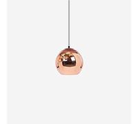 Adjustable Hollow Pendant Lighting Fixture Nordic Creativity Electroplated Glass Mini Pendant Light Spherical Chrome Mirror Light Restaurant Hanging Lighting Bar Kitchen (Bronze 40cm)