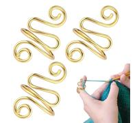 Adjustable hook ring, wire ring for crochet, 3X adjustable finger hook tension ring, mum grandma companion ring for left and right handed for mittens, scarf