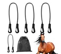 Adjustable Horse Blanket Straps, Elastic Tail Strap with Double-Ended Clips, Secure Animal Sheet Fixing Belt, Durable and Comfortable Design, Ideal for Outdoor Home Zoo