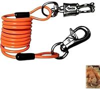 Adjustable Horse Bungee Lead, Multi-Colored Equine Performance Shock Absorbing Leash Extender with Durable Clips, Durable High-Strength Rope for Grooming, Stable & Outdoor Use (orange)