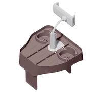 Adjustable Hot Tub Side Table with Phone & Cup Holder, Non-Slip Outdoor Spa Tray for Pools & Hot Tubs, Floating Waterproof Poolside Table for Drinks & Snacks