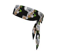 Adjustable Hugging Tree Koala Sports Print Headbands For Women Men Knotted Headbands Elastic Non-Slip Fashion Hair Bands
