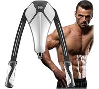 Adjustable Hydraulic Arm Exerciser with 20-200KG Resi - LCD Counter Power Twister Bar for Men & Women