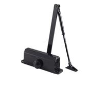 Adjustable Hydraulic Door Closer 25KG-80KG Heavy-Duty Silent Soft Close Mechanism Durable Black Hardware for Smooth Controlled Closing - Ideal for Home & Office Use