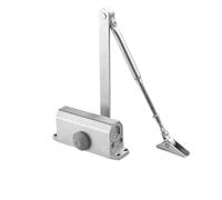 Adjustable Hydraulic Door Closer - Silent Automatic Stopper for 25-80KG Doors, 2NG Buffer Speed Control, Heavy-Duty Hardware, Black, Easy Installation