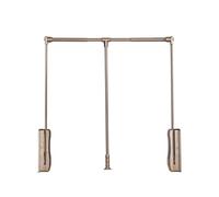 Adjustable Hydraulic Drying Rack - Space-Saving Pull-Down Clothes Rail 30kg Capacity Wardrobe Hanger Easy Install for Cabinets - Soft Return Design (Color: B)