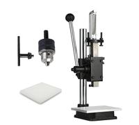 Adjustable Hydraulic Hand Press for Precision Punching and Embossing - Ideal for Leather, Plastic, Wood, and Aluminum Crafting