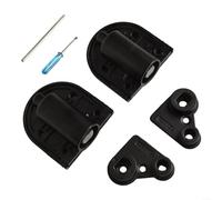 Adjustable Hydraulic Hinges for Dressing Tables, Pack of 2, Zinc Alloy Base with Copper Core Bearing for Durability, Supports 26kg Load with Controlled Door Closing (Black)