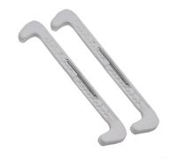 Adjustable Ice Skate Covers, Plastic Hockey Skate Guards With Spring Loaded Design For Figure Skating, Non Slip Walk On Ice Protectors For Training And(White)