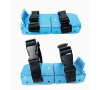 Adjustable Ice Skates, Blue, 8.3 x 2.3 in Portable Roller Skis, Beginner Skating Aid with Buckle Straps, Durable Anti-Slip Design for Outdoor Enjoyment & Winter Sports, Celebration Gift