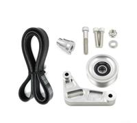Adjustable Idler Pulley Kit For K24 Engine Compatible With For Honda Civic Si For Integra For Rsx Silver Aluminum Alloy Belt Tensioner Set