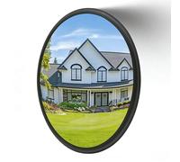 Adjustable indoor-outdoor acrylic convex mirror for blind spot and traffic visibility
