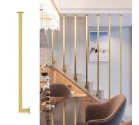 Adjustable Indoor Railing Spindles, Easy-to-Install Balusters for Flat & Sloped Surfaces, Sl lack/White Pillars for Loft & Hallway Decor, 150 cm (59.1 in)