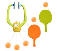 Adjustable Indoor Table Tennis Trainer, Over-Door Pong Game Set with Rackets and Balls, Children's Table Tennis, Parent-Child Activity for Door Frame Table Tennis Trainer with 5.51inch with