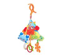 Adjustable Infant Crib Hanger Toy with Multi-Sensory Features Auditory Wind Tolls Visual Arousal & Hand Grasp Training Accessory Newborns Sensory Development Mobile