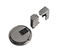 Adjustable Installation Floor Door Stopper Heavy Duty Performance to Keep Doors Securely in Place During Winds (Gray)