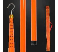 Adjustable Insulated Telescopic Measuring Rod for Land Surveying, Extends from 19.7 ft to 59.1 ft, Ideal for Precision Measurements