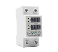 Adjustable Intelligent Over Current And Under Voltage 63A/80A/100A Din Rail Dual Display Protective Relay(63A)