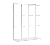 Adjustable Intimate Apparel Display Rack for Retail Wall-Mounted Bra and Shorts Hanr Natural h 100x40x135cm (39.4x15.7x53.1in) - Ideal for Commercial Use
