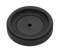 Adjustable Iris Aperture Diaphragm, Aluminum Alloy and Stainless Steel, 1.5-26mm Inner Diameter, 45mm Outer Diameter, M30 to M37 Thread, for Cameras, Microscopes, Machines