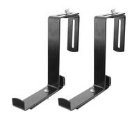 Adjustable Iron Balcony Flowerpot Hanging Hooks, 10.5cm Metal Plant Hangers for Outdoor Railing, Window Box Planter Holders Suitable for Patio and Garden Storage, 1 Pair