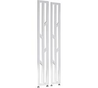 Adjustable Iron Panel: Floor-to-Ceiling Room Divider for Restaurants Hotels Kitchens & Apartments (Size: 55cm/25.6in/2.13ft Color: White)