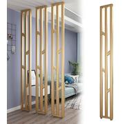 Adjustable Iron Panel Room Divider - Floor to Ceiling Wall Partition for Restaurants Hotels Kitchens Teahouses and Apartments - Stylish Space Separator