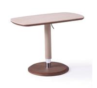 Adjustable Italian Saddle Leather Side Table with Sturdy Stainless Steel BaseModern Grey Furniture for Living Room Bedroom & Balcony Décor