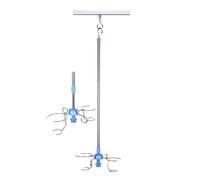 Adjustable IV Stand with Durable Aluminum Alloy Rail & Smooth ABS Slide, Portable Solution for Home and Outpatient IV Therapy