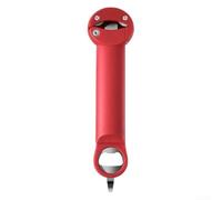 Adjustable Jar Opener 2.5-9.5cm Stainless Steel Teeth Magnetic Bottle Opener Stainless Steel Non-Slip Grip Ergonomic Jar Lid Opener Long Handle for Weak Hands Sliding Clamp Bottle Opener 21cm (Red)